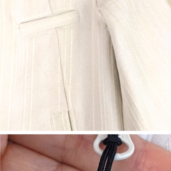 Lululemon Soft Shell Swing Jacket Coat in Off
White 3/4 Sleeves Size 4 - Picture 11 of 12